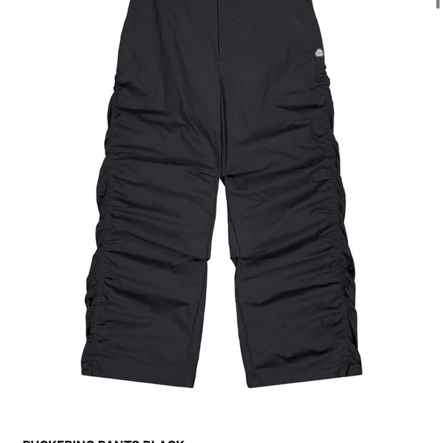 코이세이오 퍼커링 팬츠 블랙 0