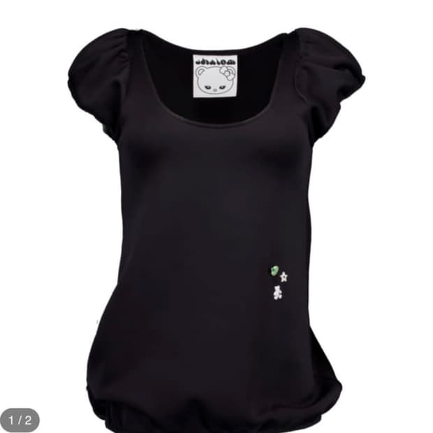 샬롬클럽 구미 블룸 탑 GUMMY BLOOM TOP BLACK