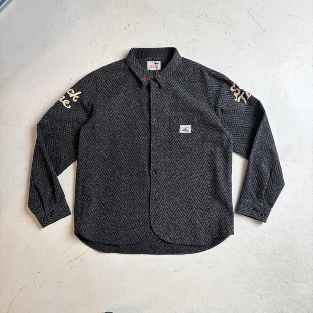 갱스터빌 빈티지 헤링본 셔츠 L