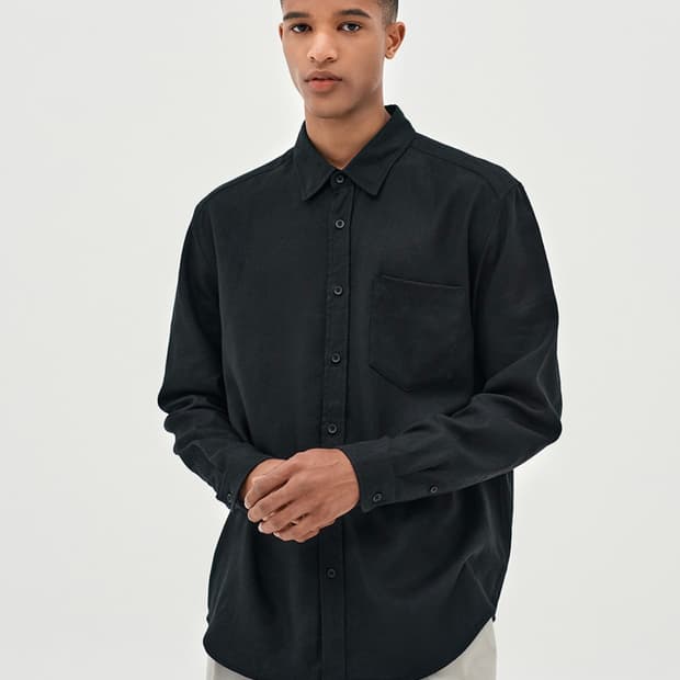 더니트컴퍼니 린넨 텐셀 셔츠 105