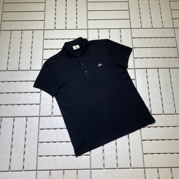 [L]라코스테 카라 반팔티 4호 블랙 704