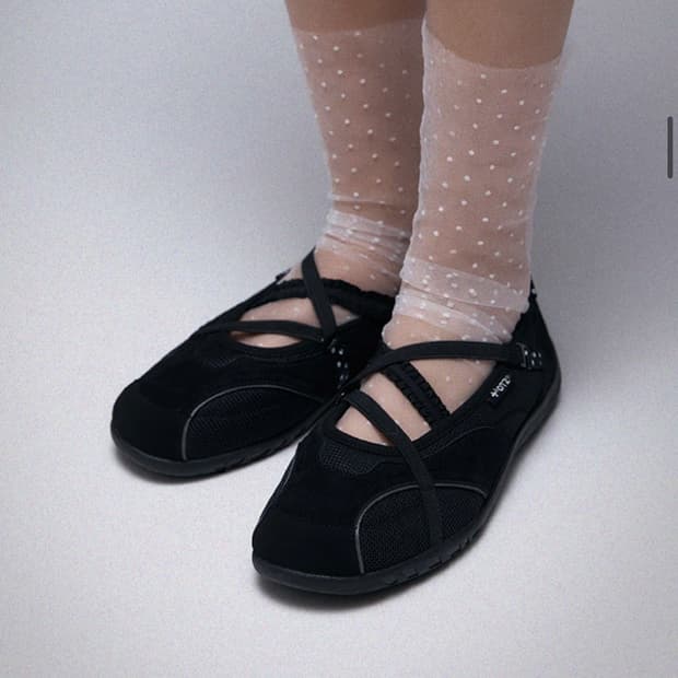 오찌 로마리 도트밴딩 메리제인 240