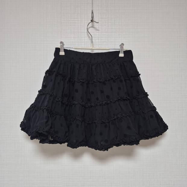 트라랄라 히메갸루 러블리 블랙도트 미니스커트