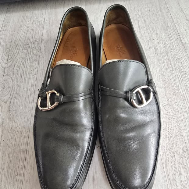 (정품) 에르메스 샹달 로퍼 41사이즈 (명품 남자 구두 신발 뮬)