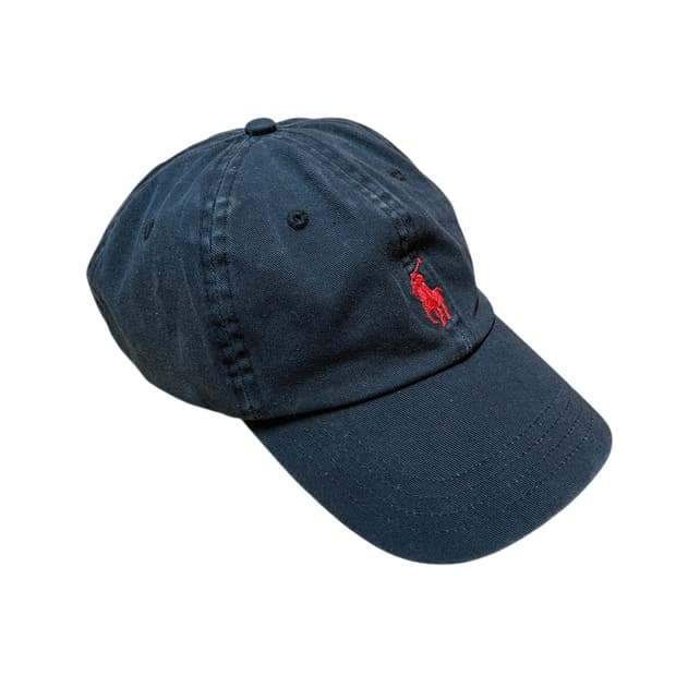폴로 랄프로렌 네이비 레드 포니 볼캡