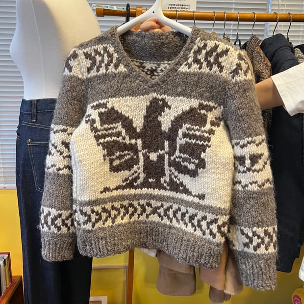 [Japanese Vintage] 100% 헤비울 스웨터