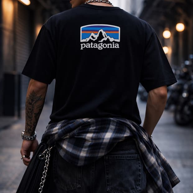 Patagonia 파타고니아 반팔 티셔츠 (블랙)