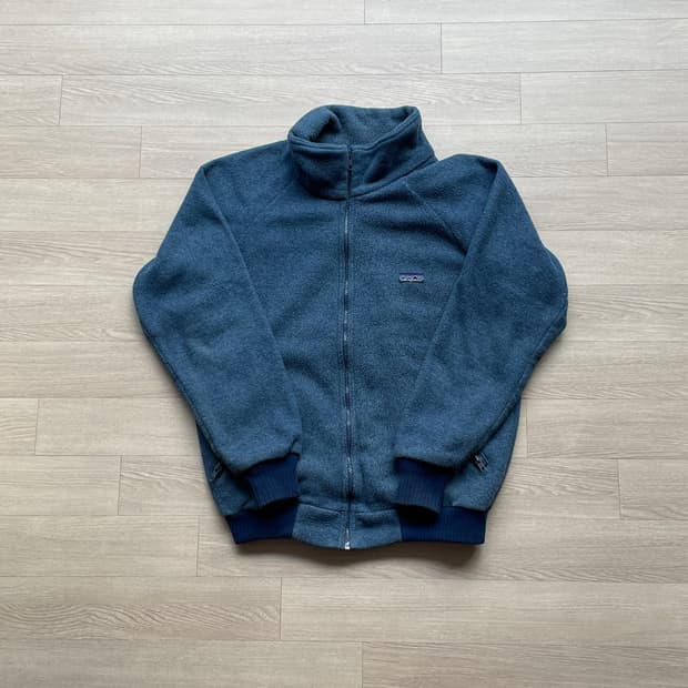 80s 파타고니아 신칠라 네이비 플리스 자켓