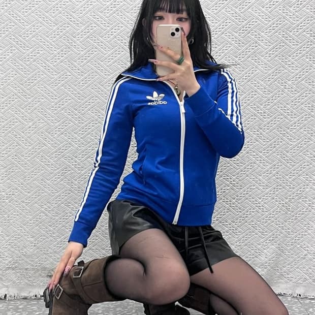 아디다스 올드스쿨 레트로 Y2K 00's 져지 집업 85 C11530