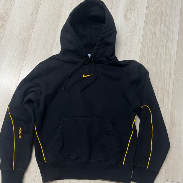 나이키 NOCTA 후드티 블랙/옐로우 m사이즈