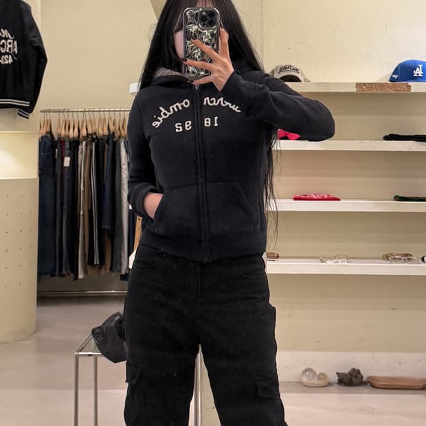 아베크롬비 로고 레터링 후드집업 U1657