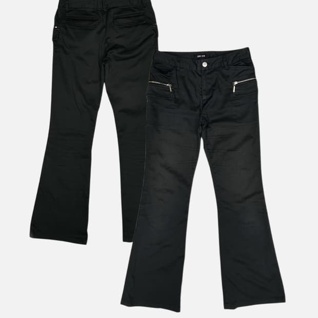 cargo low-rise boots-cut pants