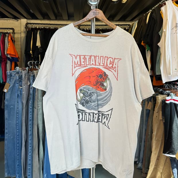 메탈리카 락밴드 프린팅 티셔츠