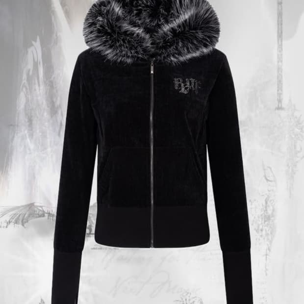 플리즈노팔로우 Mari Fur Hoodie Jacke
