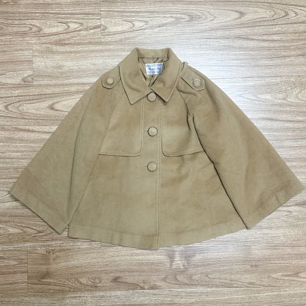 빈티지 브라운 라떼 코트 히메갸루 로걀 케이프 망토 사와코 너에게닿기를