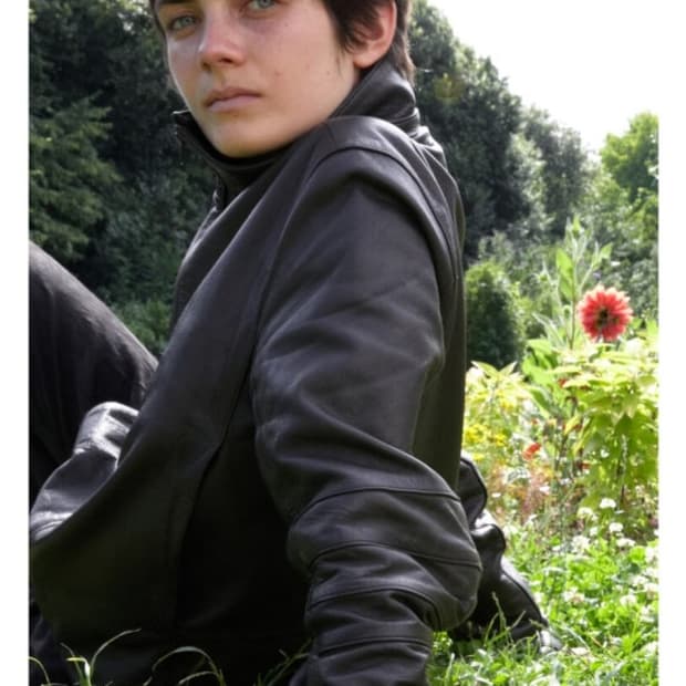 (4) 머듈 mudule 014 레더자켓 판매합니다.