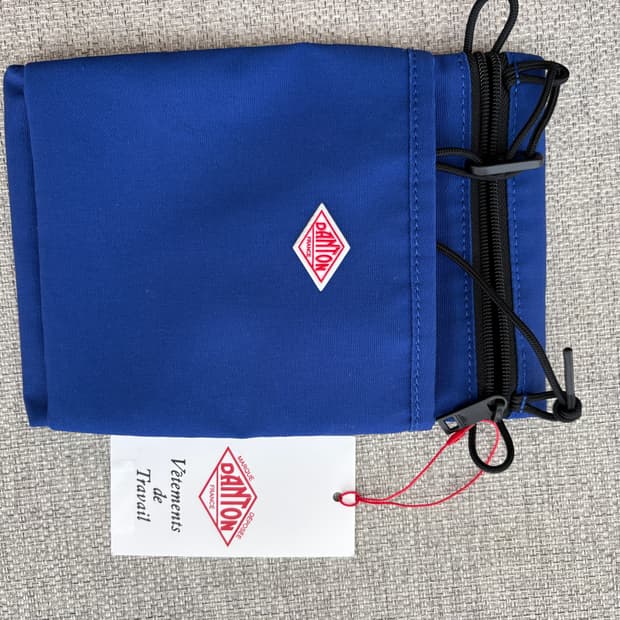 DANTON 드로우 스트링 백 블루 새상품