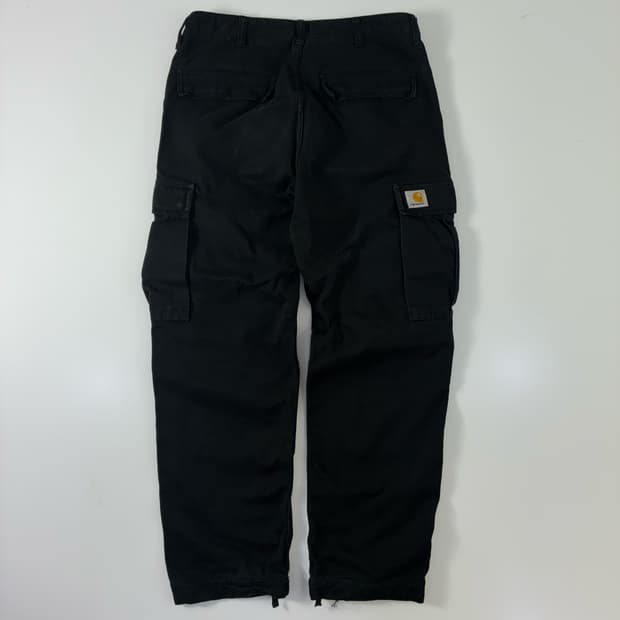 Carhartt  칼하트 WIP 레귤러 블랙 카고 팬츠 