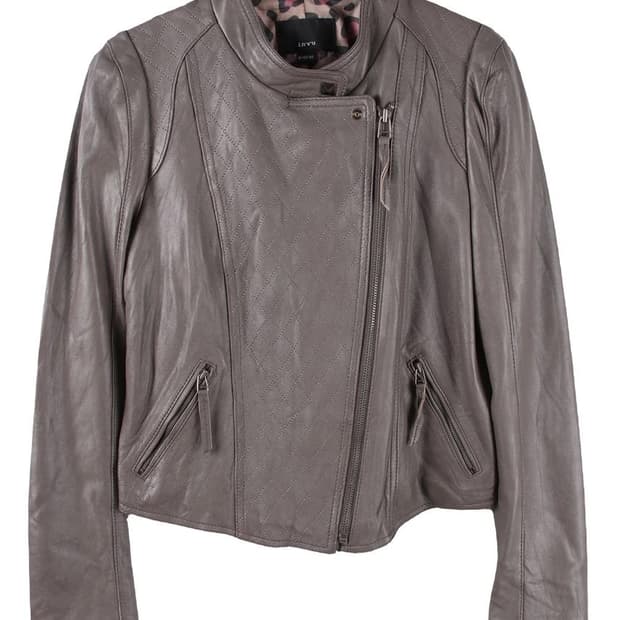 LAVIN Sheep Skin Leather Jacket Grey L