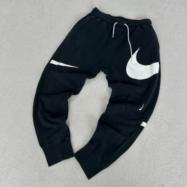나이키 스우시 트레이닝 블랙 바지 L