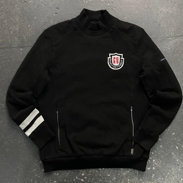 100 파리게이츠 부클 로고 방풍 니트