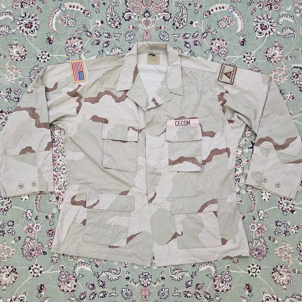 [최종할인] 00' 미육군 사막3색 립스탑 BDU XLARGE 110