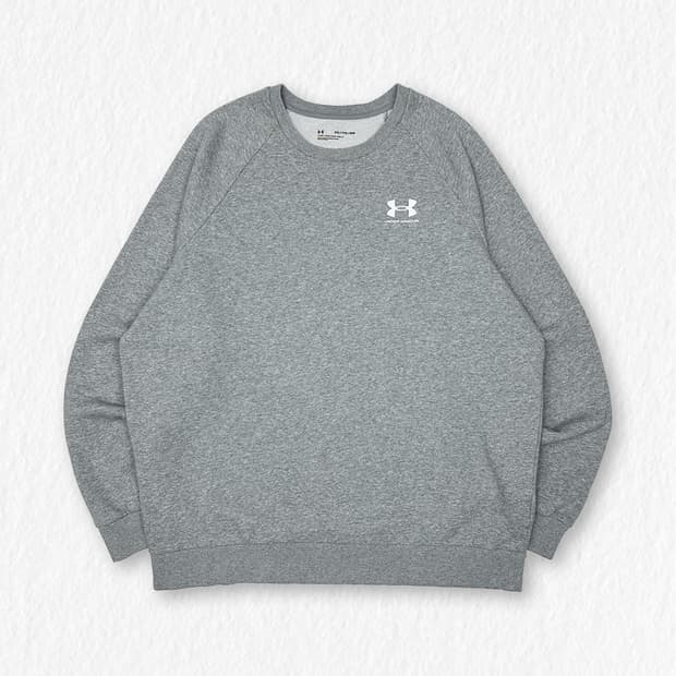 언더아머 기모 맨투맨 그레이