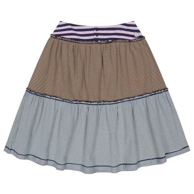 coyseio  colored stripe midi skirt purpe