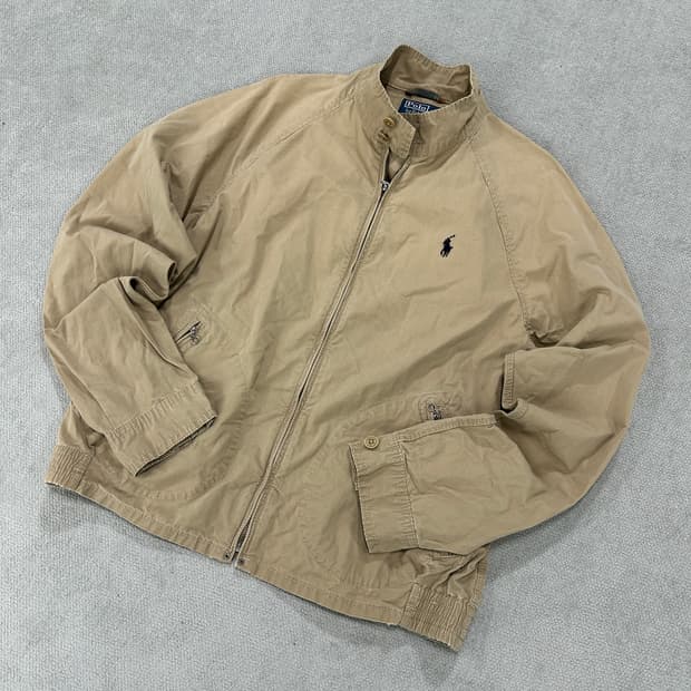폴로랄프로렌 바라쿠다 코트쉘 버튼 자켓 95