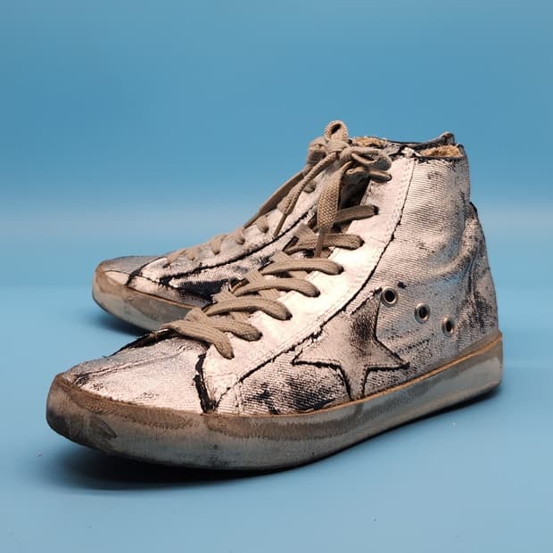 ooo 골든구스 프란시  실버 아동하이탑36 230