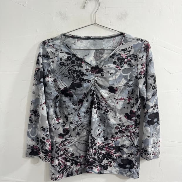 oriental shirring top