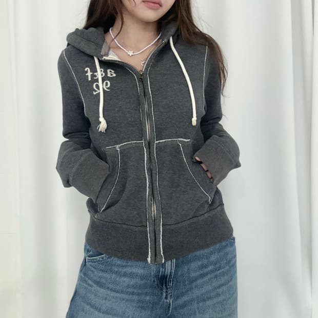 아베크롬비 뉴욕 작사 딱붙 후드집업