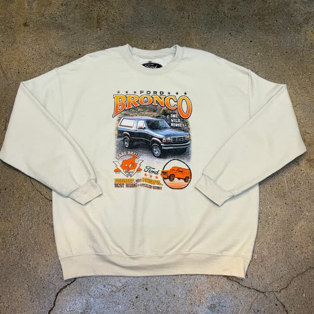 레어 00s USA 미국 빈티지 포드 브롱코 헤비코튼 맨투맨