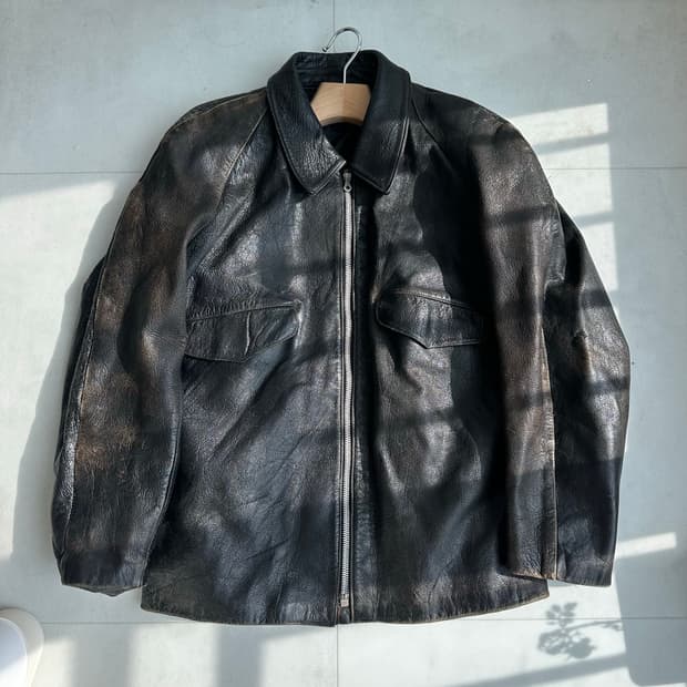 50's italy army goatskin jacket(프라다원판)