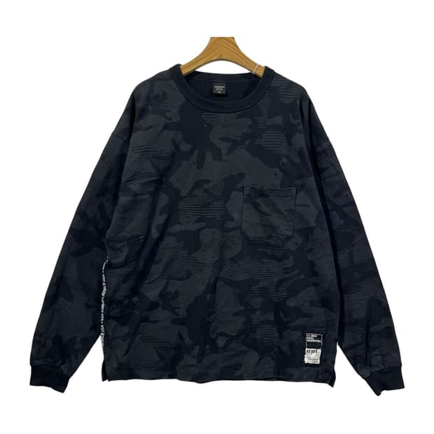 [AVIREX] 아비렉스 밀리터리 카모플라쥬 포켓 맨투맨