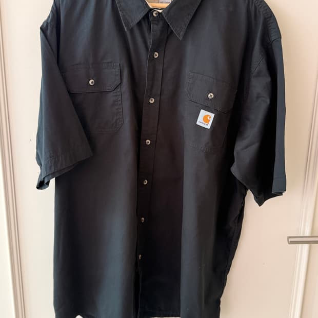 칼하트(Carhartt) 블랙 반팔 워크 셔츠 XXL
