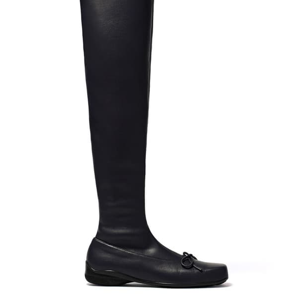 오픈와이와이 부츠 THIGH HIGH BALLET BOOTS, BLACK