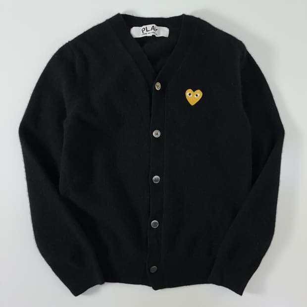 COMME des GARÇONS  꼼데가르송 골드와펜 울 니트가디건