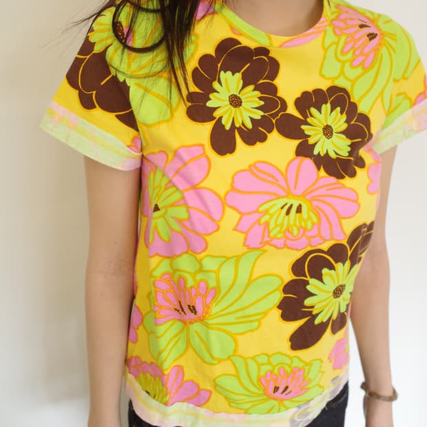 Comme des Garcons Yellow Flower T-Shirt