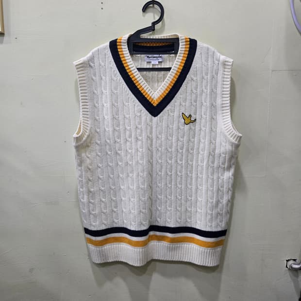 마크 곤잘레스 케이블 니트 베스트 (오프화이트)