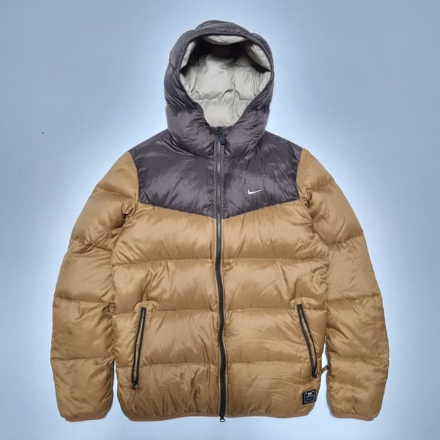 나이키 브라운 패딩 