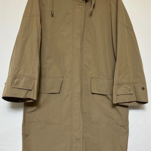 엣지 후드 롱 코트야상 남여공용