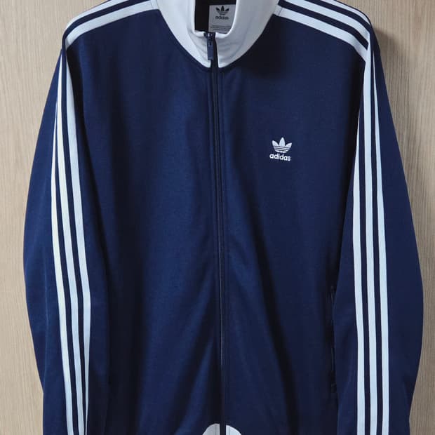 (착샷) 아디다스 베켄바우어 져지 트랙탑 나이트 인디고