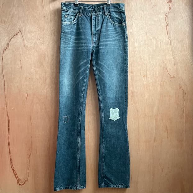 코스믹원더 세미플레어 데님 팬츠