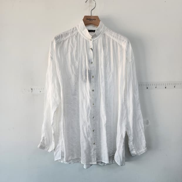 마시모두띠 화이트 헨리넥 셔츠