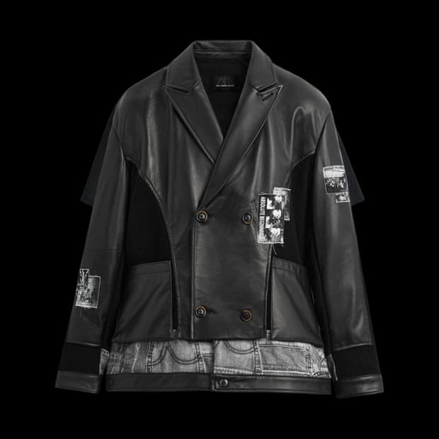 Zara 엔더슨벨 콜라보 니트 레더 자켓