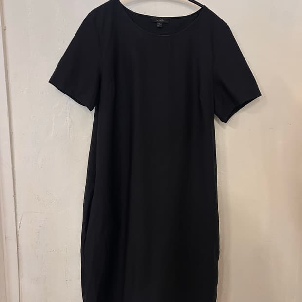 COS 블랙 코튼 원피스 EUR 38
