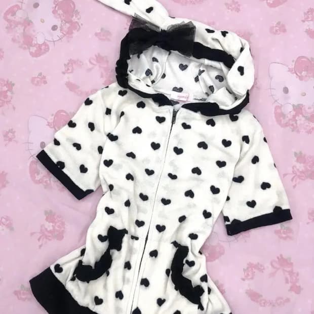 희귀매물 슈가돌 토끼 반팔 집업