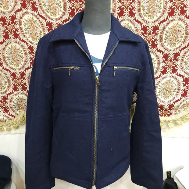 에르메네질도 제냐 멜톤 울 스포츠 자켓
​
