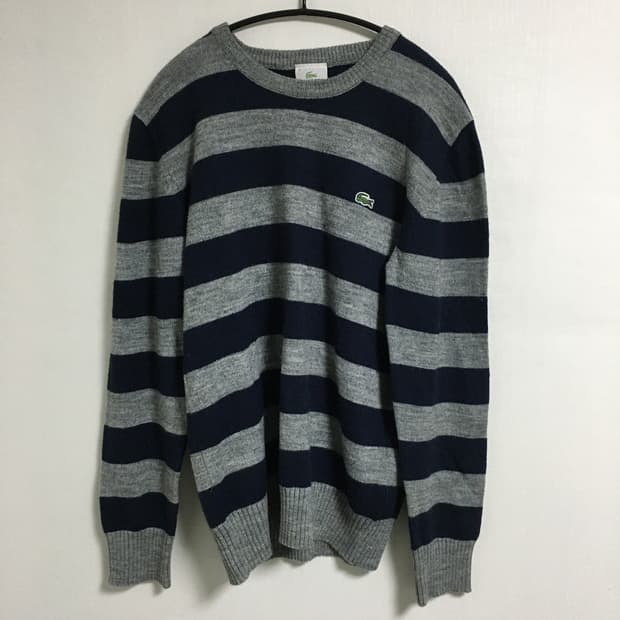 라코스테 스트라이프 니트